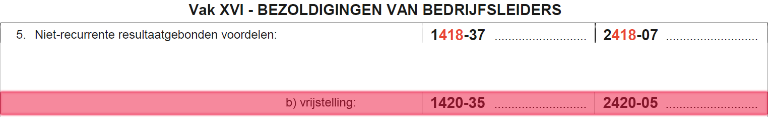 Vak XVI bedrijfsleiders - rubriek 5