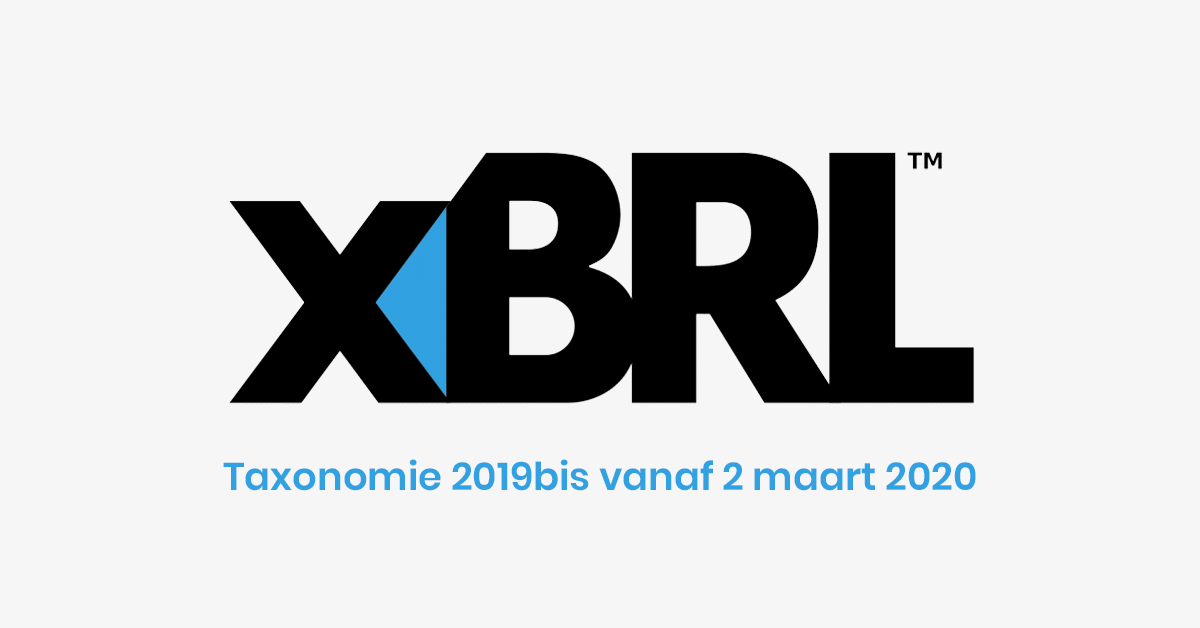 XBRL - taxonomie 2019bis vanaf 2 maart 2020!