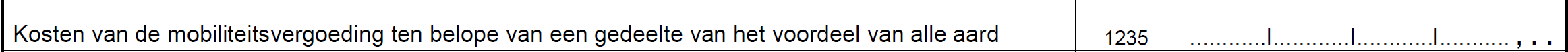 Verworpen uitgave mobiliteitsvergoeding voordeel AJ 2019