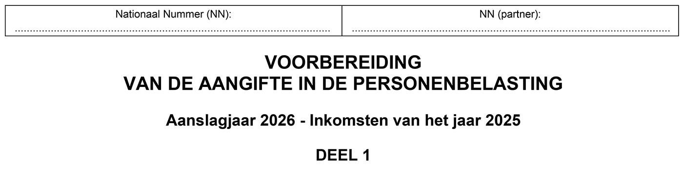 aangifte personenbelasting - deel 1 - inleiding - AJ 2026