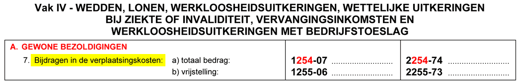 bijdragen in de verplaatsingskosten aj 2024