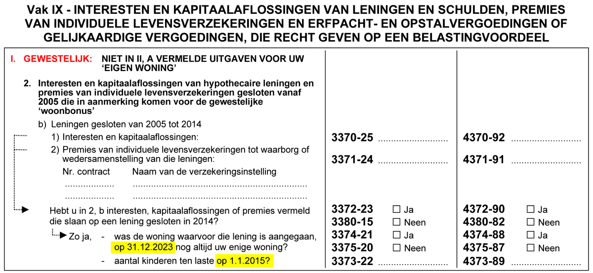 Vlaamse woonbonus generatie 1 (2005-2014) aj 2024