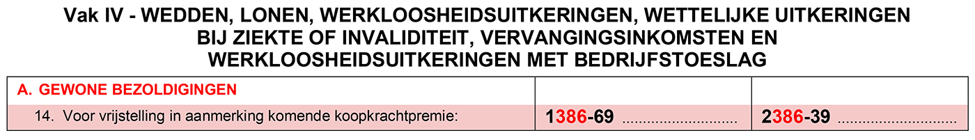 codes 1389 en 2389 gescharpt vanaf AJ 2026