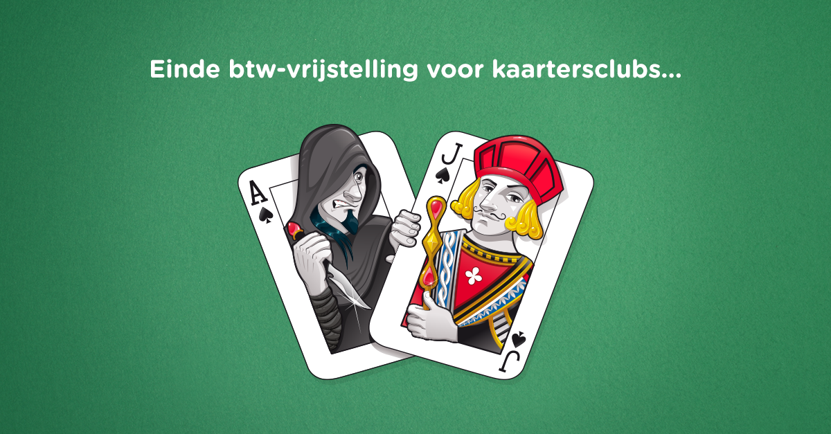 Einde btw-vrijstelling voor kaartersclubs