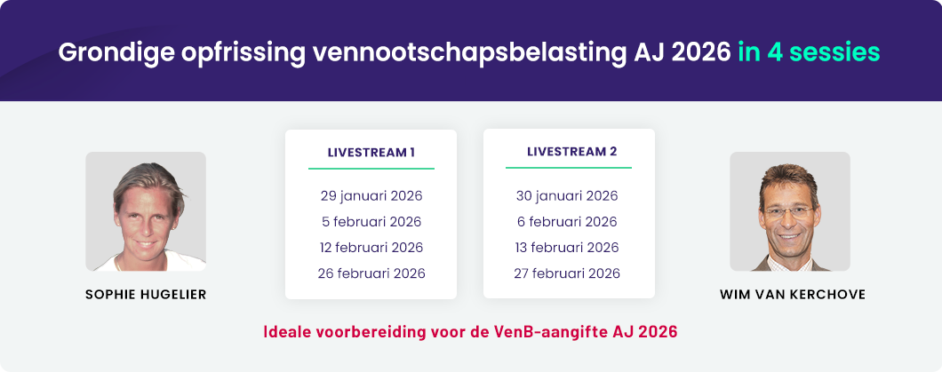 Grondige opfrissing vennootschapsbelasting aj 2026