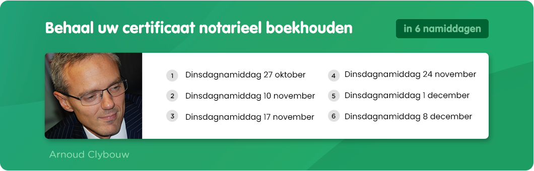 Behaal uw certificaat notarieel boekhouden 2026