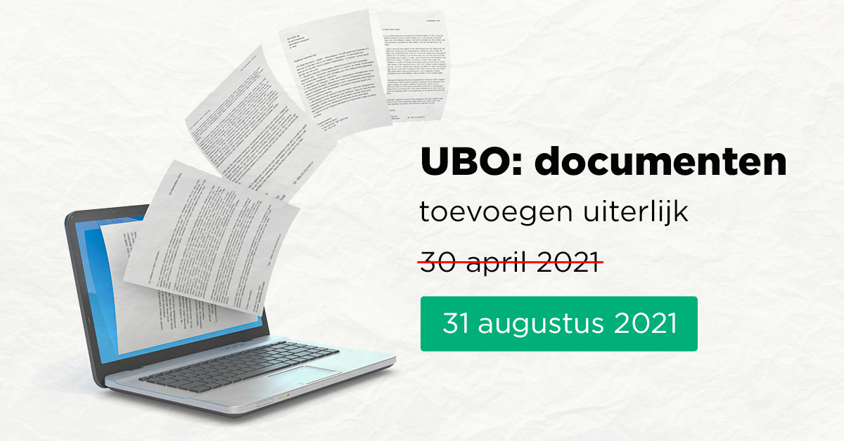 UBO: documenten toevoegen uiterlijk 30 april 2021